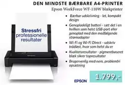 CBC Epson WorkForce WF-110W blækprinter, DKK 1799 tilbud