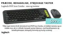 CBC Logitech POP Icon Combo - mus og tastatur, DKK 599 tilbud