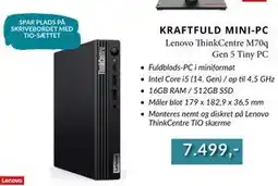 CBC Lenovo ThinkCentre M70q Gen 5 Tiny PC, DKK 7499 tilbud