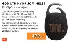 CBC JBL Clip 5 bærbar højtaler, DKK 499 tilbud