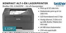 CBC Brother HL-L2445DW - A4 s/h-laserprinter, DKK 1129 tilbud