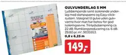 jem & fix GULVUNDERLAG 5 MM, DKK 149 tilbud