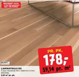 jem & fix LAMINATGULV EG, DKK 178 tilbud