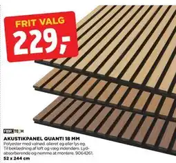 jem & fix AKUSTIKPANEL QUANTI 18 MM, DKK 229 tilbud