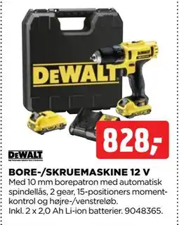 jem & fix BORE-/SKRUEMASKINE 12 V, DKK 828 tilbud