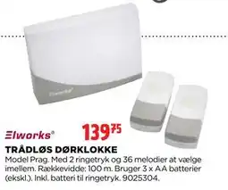 jem & fix TRÅDLØS DØRKLOKKE, DKK 139.75 tilbud