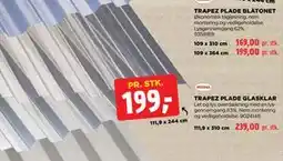jem & fix TRAPEZ PLADE GLASKLAR tilbud