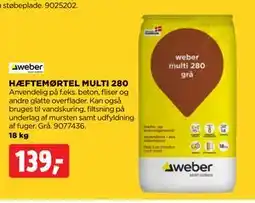 jem & fix HÆFTEMØRTEL MULTI 280, DKK 139 tilbud