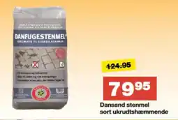 Bauhaus Dansand stenmel sort ukrudtshæmmende tilbud