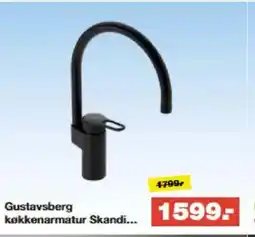 Bauhaus Gustavsberg køkkenarmatur Skandi tilbud
