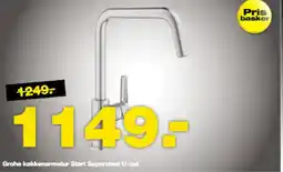 Bauhaus Grohe køkkenarmatur Start Supersteel U-tud tilbud
