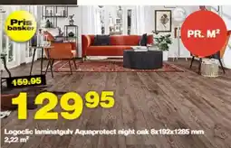 Bauhaus Logoclic laminatgulv Aquaprotect night oak tilbud