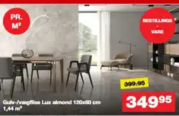 Bauhaus Gulv-/vægflise Lux almond tilbud