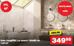 Bauhaus Gulv-/vægflise Lux peach tilbud
