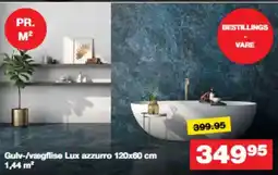Bauhaus Gulv-/vægflise Lux azzurro tilbud