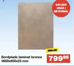 Bauhaus Bordplade laminat sonoma tilbud