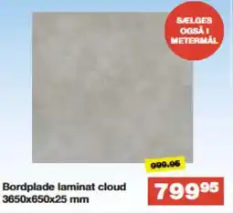 Bauhaus Bordplade laminat cloud tilbud