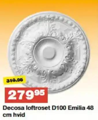 Bauhaus Decosa loftroset D100 Emilia tilbud