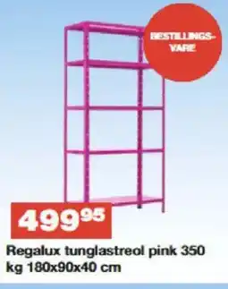 Bauhaus Regalux tunglastreol pink tilbud