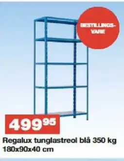 Bauhaus Regalux tunglastreol blå tilbud