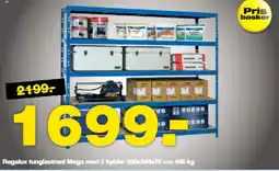 Bauhaus Regalux tunglastreol Mega med 5 hylder tilbud