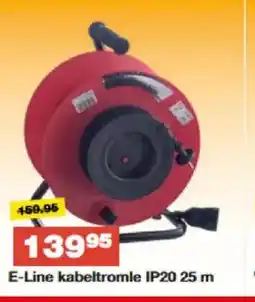 Bauhaus E-Line kabeltromle IP20 tilbud