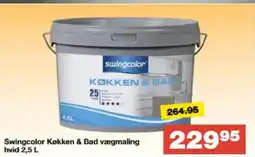 Bauhaus Swingcolor Køkken & Bad vægmaling hvid tilbud