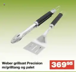 Bauhaus Weber grillsæt Precision m/grilltang og palet tilbud