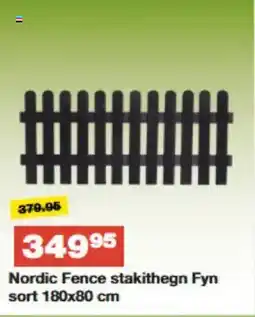 Bauhaus Nordic Fence stakithegn Fyn sort tilbud