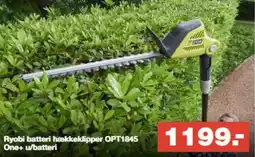 Bauhaus Ryobi batteri hækkeklipper OPT1845 One+ u/batteri tilbud
