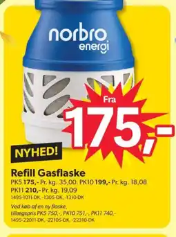 BigDollar Refill Gasflaske tilbud