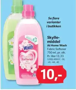 BigDollar Skylle- middel At Home Wash tilbud