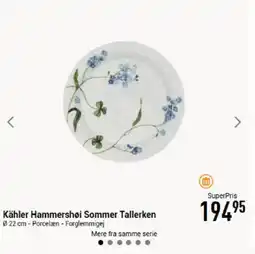 Imerco Kähler Hammershøi Sommer Tallerken tilbud