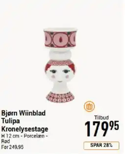 Imerco Bjørn Wiinblad Tulipa Kronelysestage tilbud