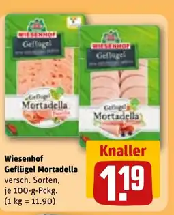 REWE DE Wiesenhof Geflügel Mortadella tilbud