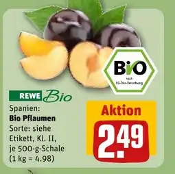 REWE DE Bio Pflaumen tilbud