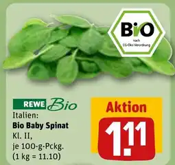 REWE DE Bio Baby Spinat tilbud