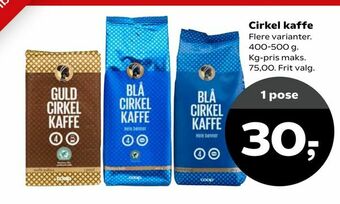 Dagli'Brugsen Cirkel kaffe tilbud