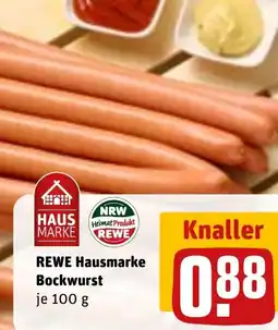 REWE DE REWE Hausmarke Bockwurst tilbud