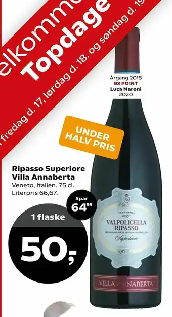 Dagli'Brugsen Ripasso Superiore Villa Annaberta tilbud