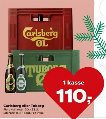 Dagli'Brugsen Carlsberg eller Tuborg tilbud