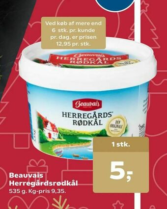 Kvickly Beauvais Herregårdsrødkål tilbud