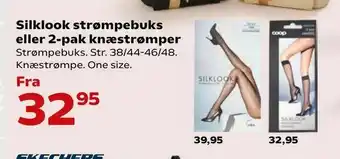 Kvickly Silklook strømpebuks eller 2-pak knæstrømper tilbud