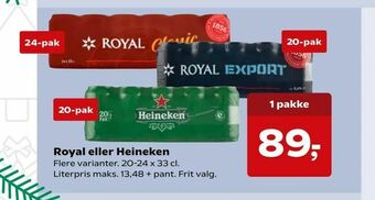 Kvickly Royal eller Heineken tilbud