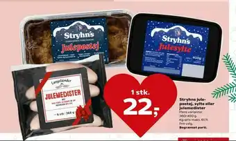 Stryhns jule postej, sylte eller julemedister