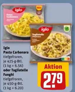 REWE DE Iglo Pasta Carbonara tiefgefroren, tilbud