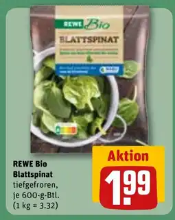 REWE DE REWE Bio Blattspinat tilbud