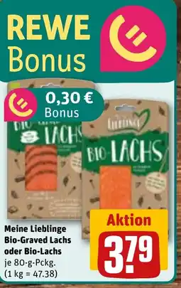 REWE DE Meine Lieblinge Bio-Graved Lachs oder Bio-Lachs tilbud