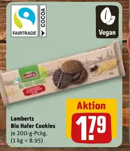 REWE DE Lambertz Bio Hafer Cookies tilbud