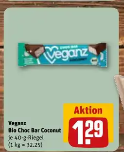 REWE DE Veganz Bio Choc Bar Coconut tilbud